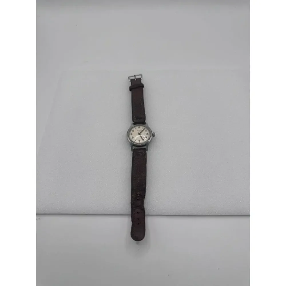 Vintage Swiss Made Tevo Incabloc Mens Mechanical Watch military-style, 1940s–50s